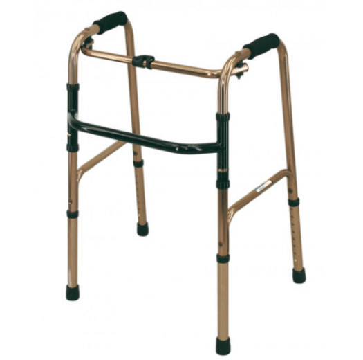 Deluxe Folding Walking Frame 4 rubber feet - Mobility Centre