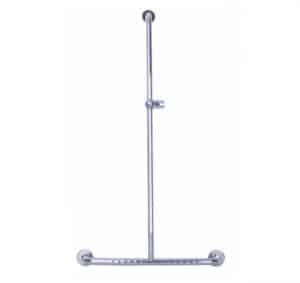 Roma Stainless Steel TBar Slide/Grab Shower Rail